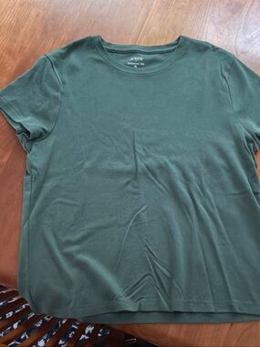 J. Crew Women’s Short-Sleeve Crewneck T-Shirt in Olive Green